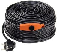 DEMA Нагревателен кабел, защитаващ от замръзване, снабден с термостат 37 м (27507)