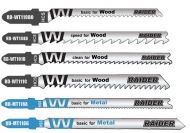 RAIDER Комплект ножчета за прободен трион за дърво и метал тип - T 10 бр. (155414)