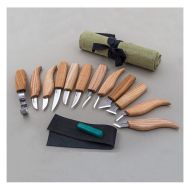 BEAVERCRAFT Комплект за дърворезба в калъв и аксесоари 12 ножа (S10)