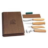 BEAVERCRAFT Комплект резбарски ножове - професионални в кутия за подарък - книга 4 части (S43 book)