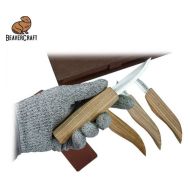 BEAVERCRAFT Комплект резбарски ножове в кутия за подарък - книга 4 ножа (S07 book)