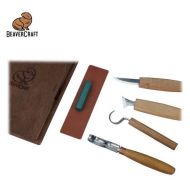 BEAVERCRAFT Комплект резбарски ножове в кутия за подарък - книга 4 ножа (S19 book)