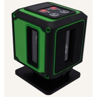 STROXX  Лазерен нивелир за задаване на ниво с 3 зелени лъча (360° лъч и 2 вертикални) 30м, 2мм/м